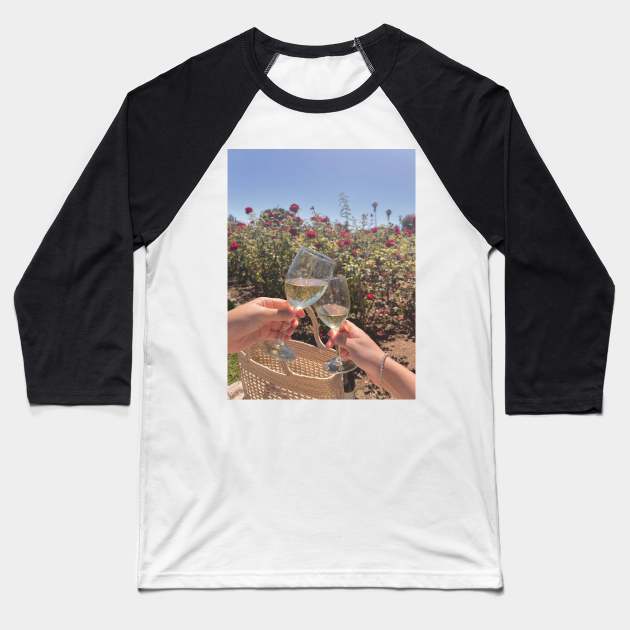 Mission Park Rose Garden, Santa Barbara Baseball T-Shirt by kcvg